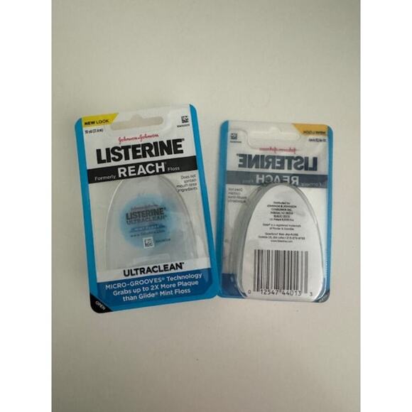 Listerine REACH Ultraclean Mint Floss 30 Yards - 2 Pack- New - Picture 2 of 6